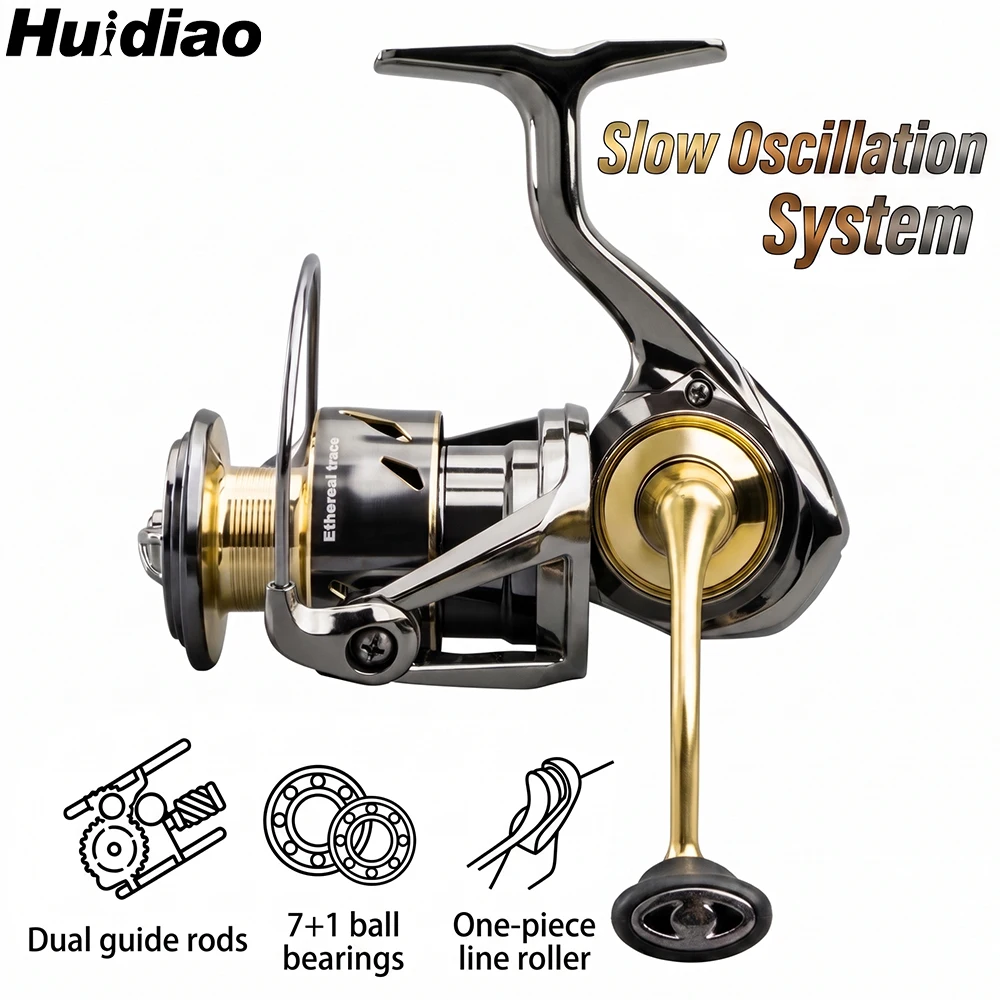 Daiwa Reel Fuego - Huidiao Wasserdichte Spinnrolle mit langsamem Oszillationssystem,